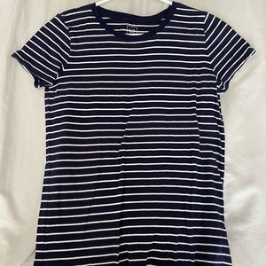 Navy and white striped tshirt